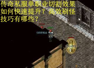传奇私服单职业切割效果如何快速提升？高效刷怪技巧有哪些？