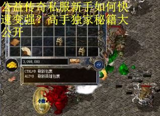 公益传奇私服新手如何快速变强?高手独家秘籍大公开 公益传奇私服新手如何快速变强?高手独家秘籍大公开