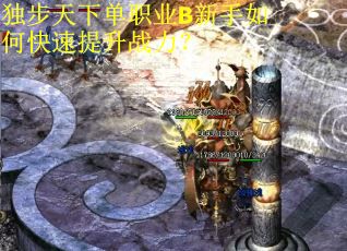 独步天下单职业B新手如何快速提升战力? 独步天下单职业B新手如何快速提升战力?