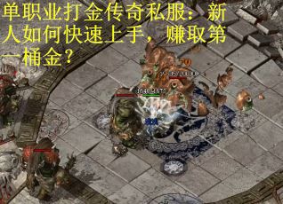 单职业打金传奇私服：新人如何快速上手，赚取第一桶金？