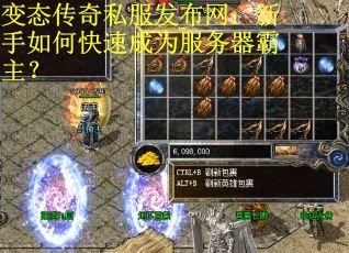 变态传奇私服发布网：新手如何快速成为服务器霸主？