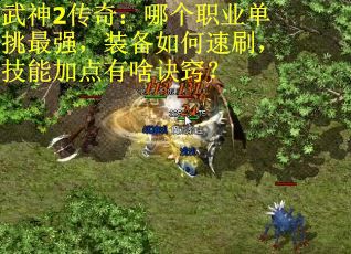 武神2传奇：哪个职业单挑最强，装备如何速刷，技能加点有啥诀窍？