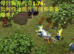 每日新开传奇1.76，如何快速提升等级和装备爆率？