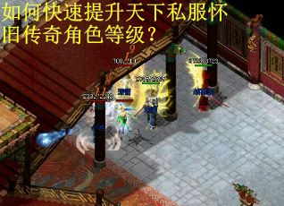 如何快速提升天下私服怀旧传奇角色等级？