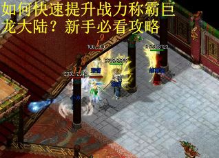 如何快速提升战力称霸巨龙大陆？新手必看攻略