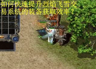 如何快速提升烈焰飞雪交易系统的装备获取效率?