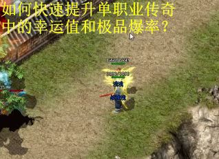 如何快速提升单职业传奇中的幸运值和极品爆率？