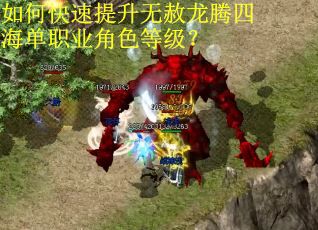 如何快速提升无赦龙腾四海单职业角色等级？